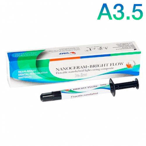Nanoceram-Bright Flow, А3.5, (2ш.х2г), текучий наногибридный композит, DMP
