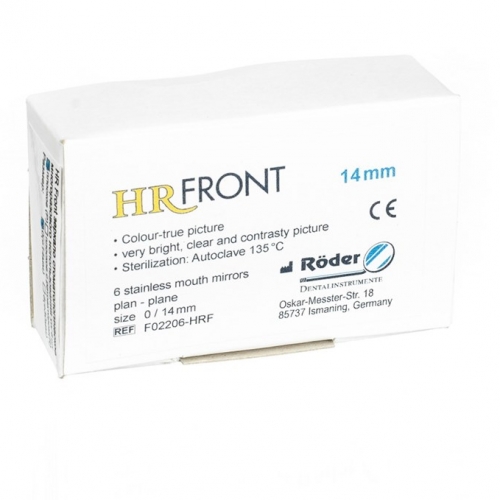 Зеркала HR FRONT, размер 0/14мм, плоское,