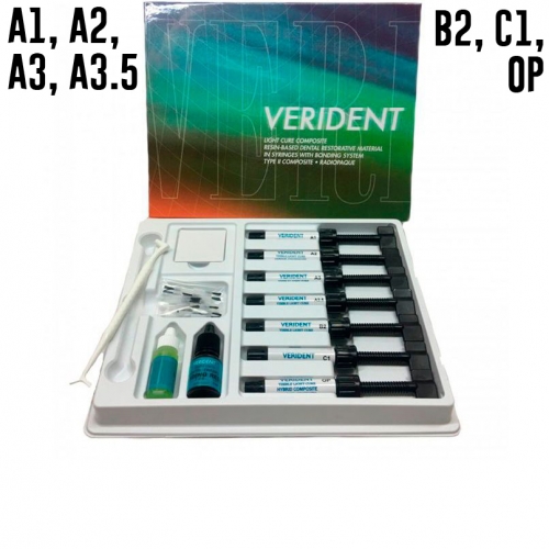 VeriDent - световой композит набор (7шпр.х4,5г)