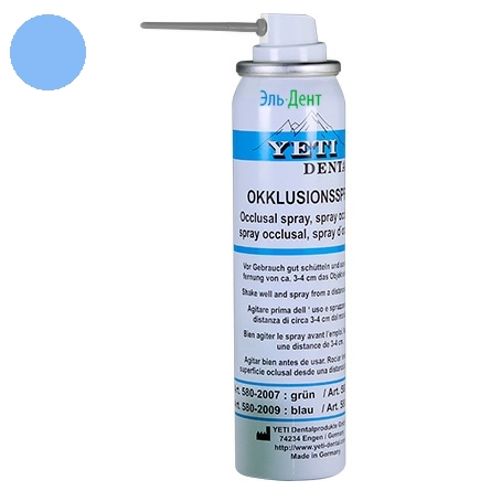 Копирка-спрей Occlusal Spray синий 75 мл, Yeti