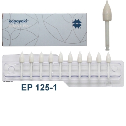Полиры Kagayaki Enforce Pin  MAX 30шт.-Пуля (конус) белый грубый уретановый     