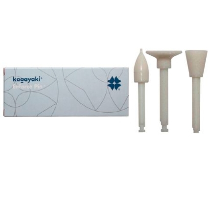Полиры Kagayaki Enforce Pin  MAX 30шт. НАБОР -(чашка, диск, пуля) белый грубый уретановый   