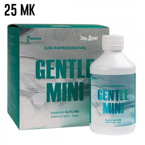 Порошок для Air-Flow Gentle Mini на основе глицина, 25 мк (120 г) Woodpecker