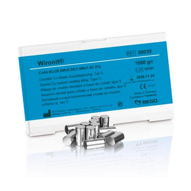  Wironit  , Co (64%), Cr (28,65%), Mo (5%) 1. BEGO