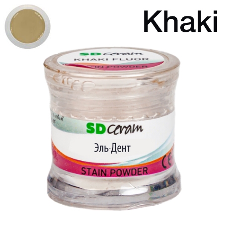 ������� ��� ����������� (Stain Powder), ������ 3 �, �������: Khaki Fluor  /BUTRFSPKHA-3 /SD Ceram