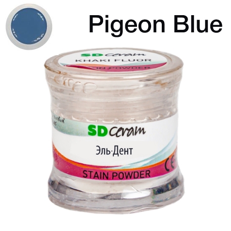 ������� ��� ����������� (Stain Powder), ������ 3 �, �������: Pigeon Blue Fluor  /BUTRFSPPB-3 /SD Ceram