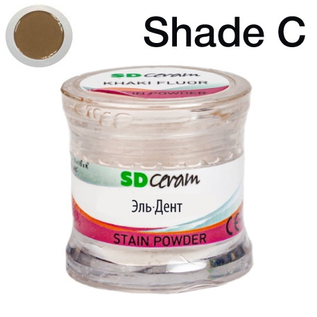 ������� ��� ����������� (Stain Powder), ������ 3 �, �������: Shade C Fluor  /BUTRFSPSC-3 /SD Ceram