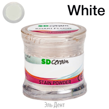 ������� ��� ����������� (Stain Powder), ������ 3 �, �������: White Fluor  /BUTRFSPW-3 /SD Ceram