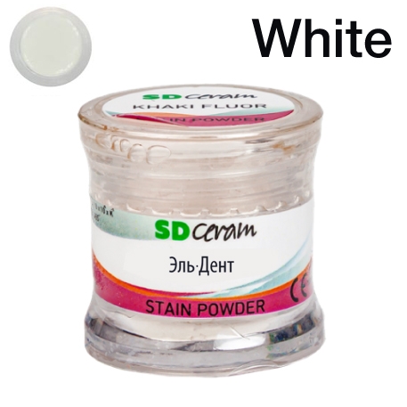 ������� ��� ����������� (Stain Powder), ������ 3 �, �������: White Fluor  /BUTRFSPW-3 /SD Ceram