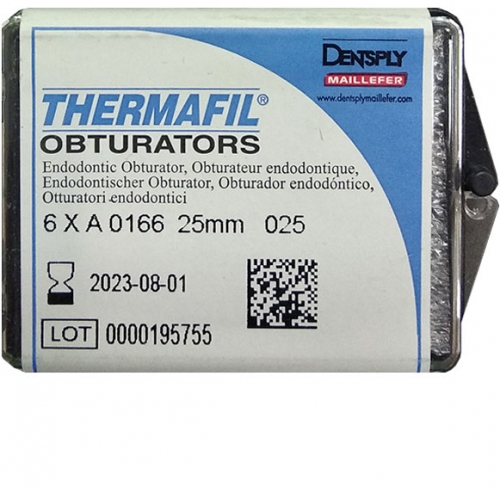 Thermafil №25 (25мм) - 6 шт, Maillefer