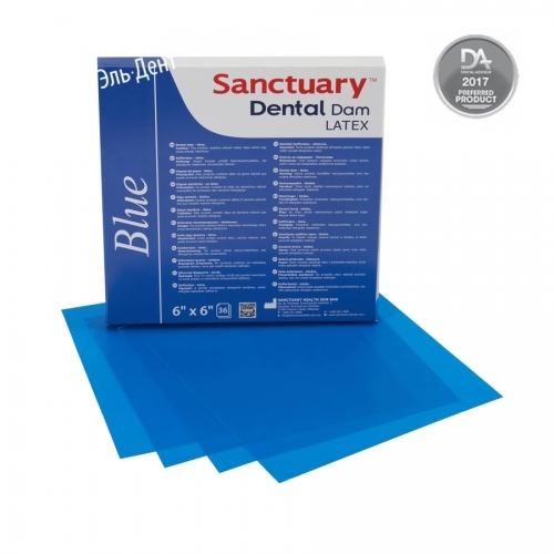 ��������� �������  Latex Dental Dams,  ������ �����, ��� ������, �������, ������� 127��. � 127��., 52�� (����.), SANCTUARY     