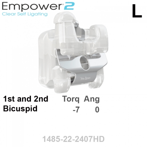 ������ SL EMPOWER CLEAR 022 UL bicuspid HK Distal (1��), MBT/Roth Systems