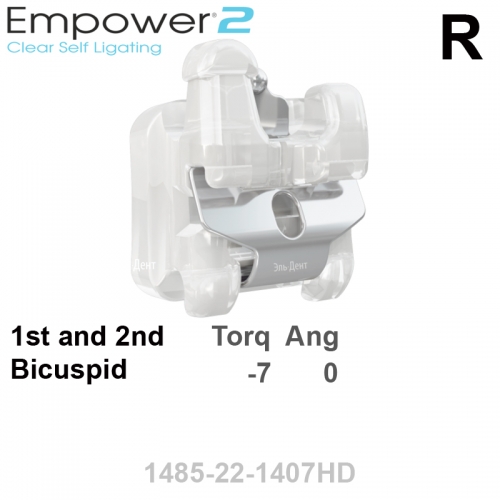 ������ SL EMPOWER CLEAR 022 UR bicuspid HK Distal (1��), MBT/Roth Systems