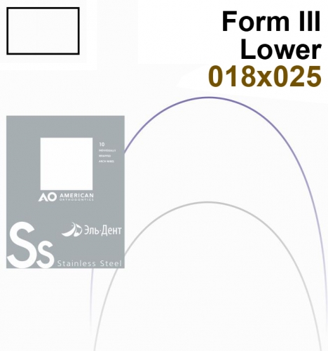 ���� ������������� Stainless Steel Form III Lower 018�025 (1��)