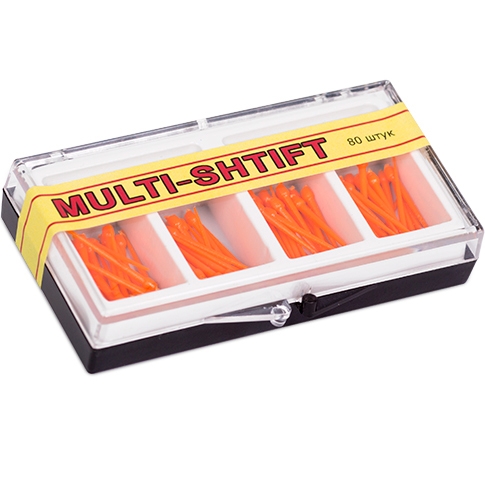 Беззольные штифты Multi-Shtift оранжевые диаметр 1,5 мм (80шт.), РуДент