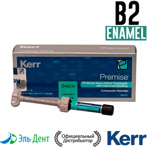 Premise Enamel B2, шприц (4гр.), наногибридный композитный материал, Kerr