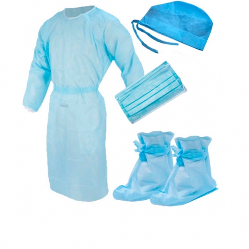 Комплект одежды стерильный (халат,маска,колпак,бахилы) пл.42г|м2 *ИВОЛГА*