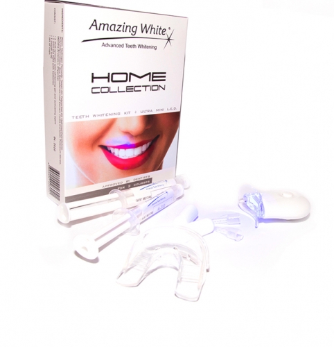 Amazing White Home Collection Plus-набор домашнее отбеливание с мини-лампой и каппами (США), купить в Москве все стоматологические расходные материалы для стоматологии по низкой цене с бесплатной доставкой.