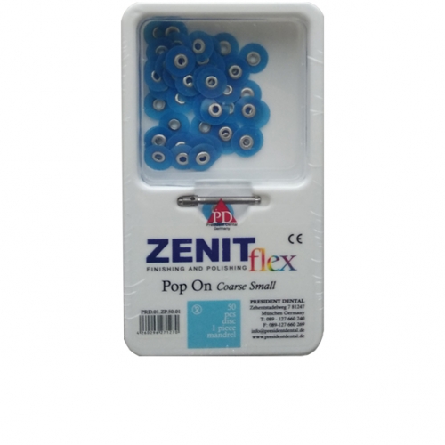 Диски Zenit flex Pop On грубые D10мм синие (50шт/1 дискодер)