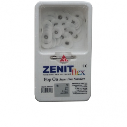 Диски Zenit flex Pop On супер мягкие D14мм белые (50шт/1 дискодер)