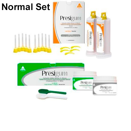 Presigum Normal Set -   - (): Presigum Putty Kit Base Normal Set (250+ 250), Presigum Light Body Normal Set 250,   , President Dental ()