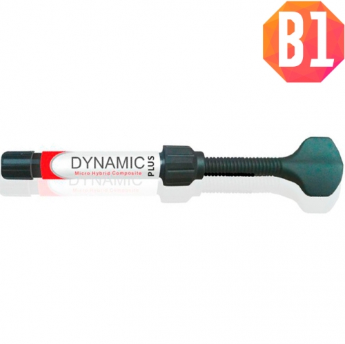 Dynamic Plus B1, шприц (4гр), микрогибридный композит President Dental Germany