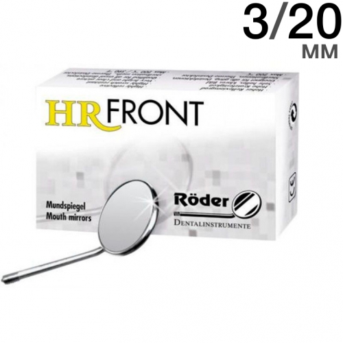 Зеркало HR FRONT, размер 3/20мм, плоское, упаковка 12 шт., Röder (Германия), купить в Москве все стоматологические расходные материалы для стоматологии по низкой цене с бесплатной доставкой.