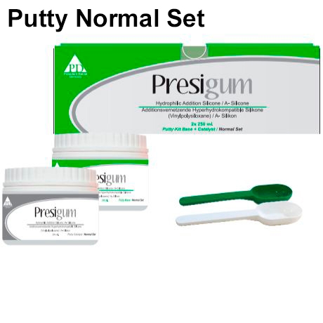 Presigum Putty Normal Set Kit (Base 250+Catalyst 250, President Dental