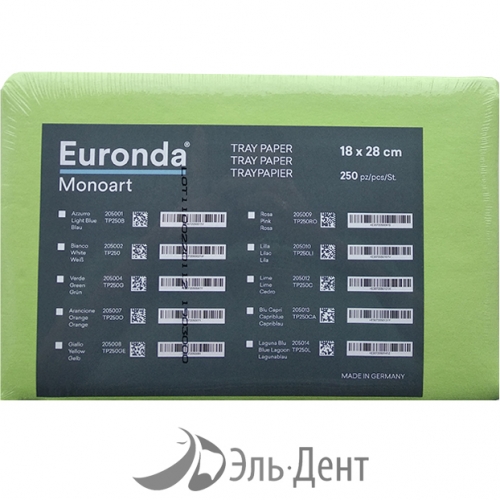 Салфетки автоклавируемые для подносов ЛАЙМ 18х28 см (250 шт), EURONDA 