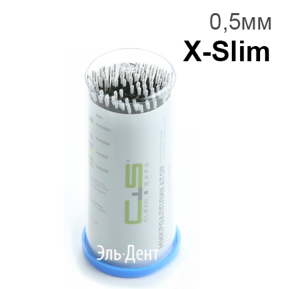 Аппликаторы Clean+Safe №1 X-Slim, черные (100 шт.)