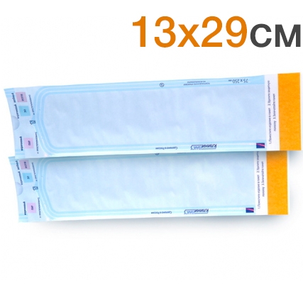 Пакеты для стерилизации 13х29см комбинированные самоклеящиеся (200шт.), Клинипак