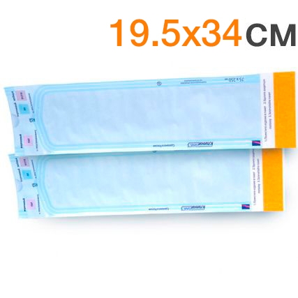 Пакеты для стерилизации 19,5х34см комбинированные самоклеящиеся (200шт.), Клинипак