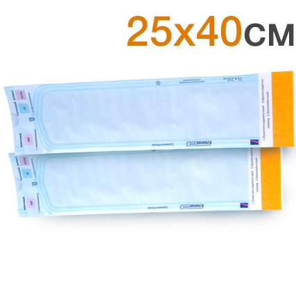 Пакеты для стерилизации 25х40см комбинированные самоклеящиеся (200шт.), Клинипак