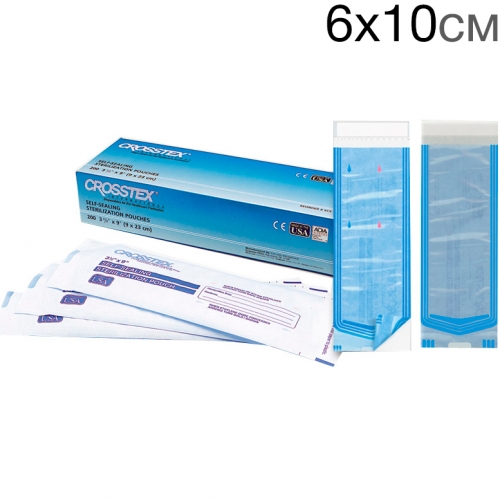Пакеты для стерилизации Кростекс 6х10см
