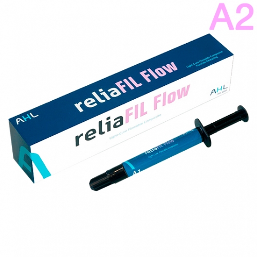 reliaFIL Flow цв. A2 шприц 2г, наконечники-жидкотекучий композит высокой текучести, AHL