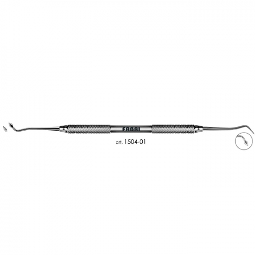 Инструмент для моделирования FABRI 1504-01 сталь ручка 6 мм, форма рабочего кончика плоская