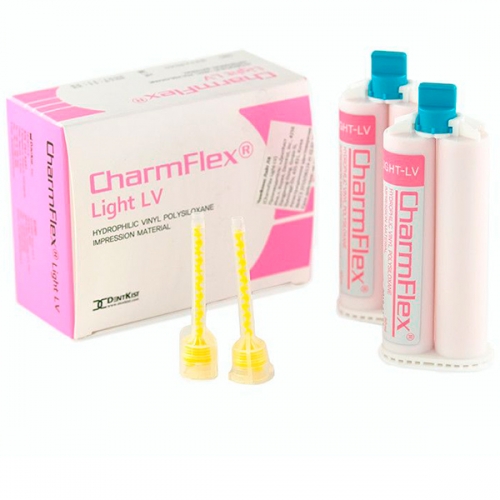 CharmFlex Light-LV -А-силикон, мягкий коррегирующий слой (2карт.х50мл, 6 нас.), DENTKIST