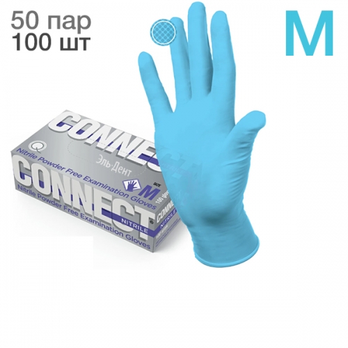   CONNECT BLUE NITRILE M  (100 .) (50 ) 3,7 