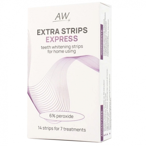 Amazing White Extra Strips EXPRESS- ������� ��� ������������ ����������� ��� �������� � ������������� ����������. 7 ���� �� 7 ����. (14��.).AW52 (���)