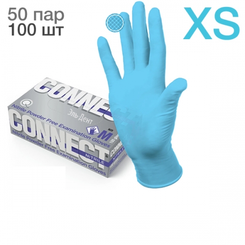   CONNECT BLUE NITRILE XS  (100 .) (50 ) 3,7 